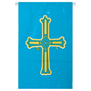 Bandera Plástico Asturias  20×30 CM, 50 MTS
