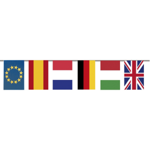 Bandera Plástico Internacional  20×30 CM, 50 MTS