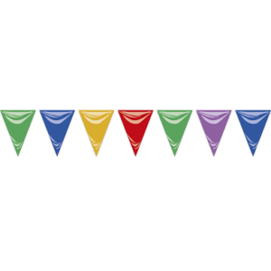 Bandera Plástico Triángulo 20×30 CM, 50 MTS